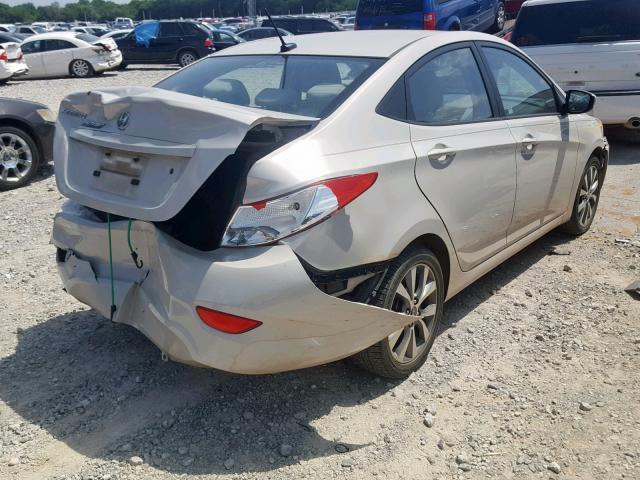 KMHCU4AE3GU132297 - 2016 HYUNDAI ACCENT SE WHITE photo 4