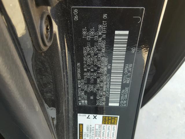 JTLKT324864098279 - 2006 TOYOTA SCION XB Qara foto 10