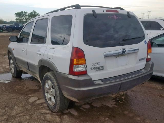 4F2YU09142KM11279 - 2002 MAZDA TRIBUTE LX WHITE photo 3