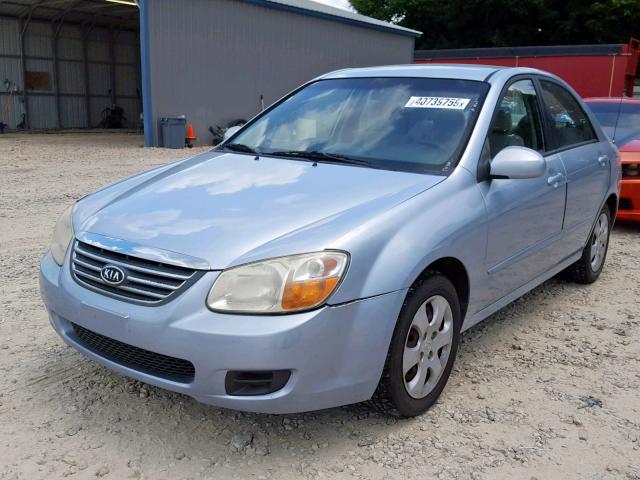 KNAFE121485517644 - 2008 KIA SPECTRA EX BLUE photo 2