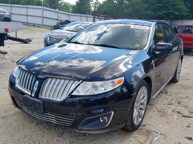 1LNHL9FT4AG614778 - 2010 LINCOLN MKS BLACK photo 2