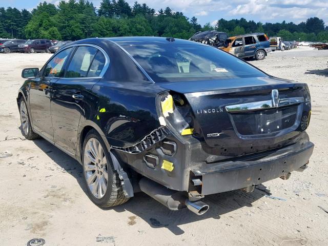 1LNHL9FT4AG614778 - 2010 LINCOLN MKS BLACK photo 3