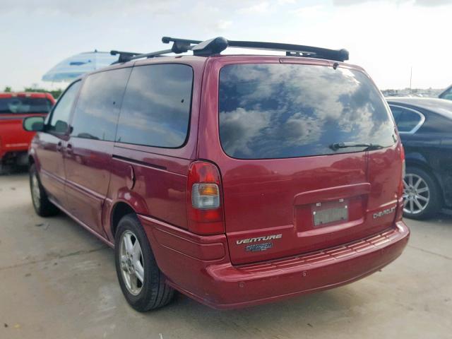 1GNDX13E14D105842 - 2004 CHEVROLET VENTURE LU BURGUNDY photo 3