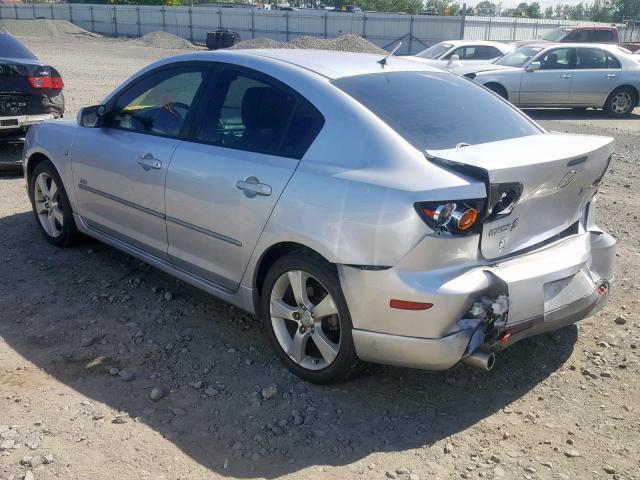 JM1BK123051257399 - 2005 MAZDA 3 S SILVER photo 3