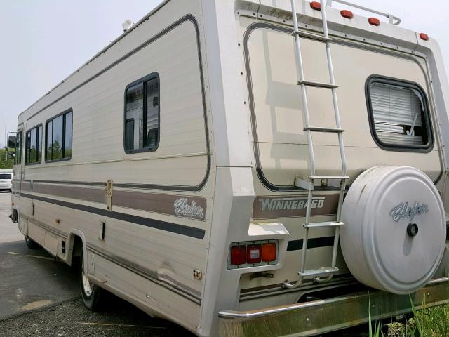 1GBKP37W9E3305667 - 1984 WINNEBAGO MOTORHOME BEIGE photo 3