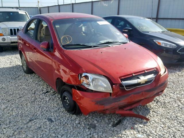 KL1TD5DE6BB117567 - 2011 CHEVROLET AVEO LS RED photo 1