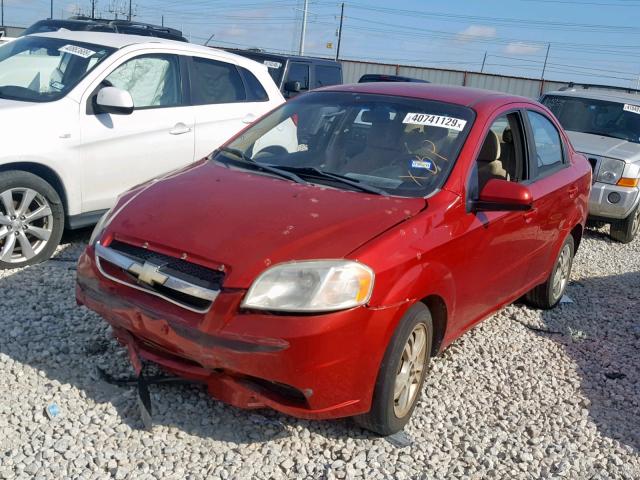 KL1TD5DE6BB117567 - 2011 CHEVROLET AVEO LS RED photo 2