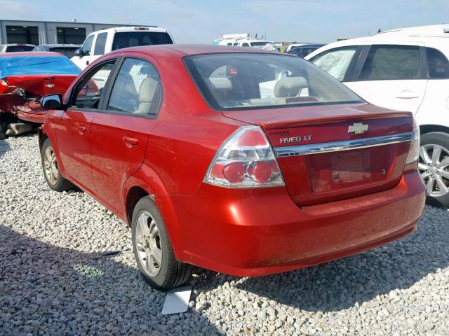 KL1TD5DE6BB117567 - 2011 CHEVROLET AVEO LS RED photo 3