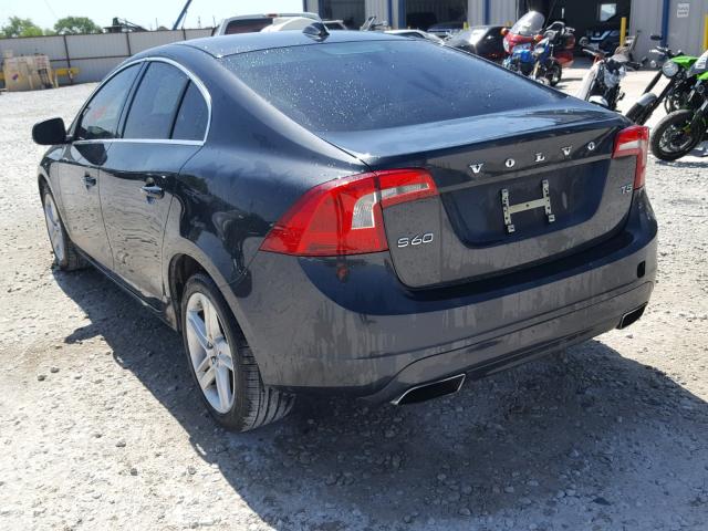 YV1612FS4E2278787 - 2014 VOLVO S60 T5 CHARCOAL photo 3