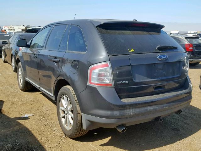 2FMDK38C37BB70546 - 2007 FORD EDGE SEL BLACK photo 3