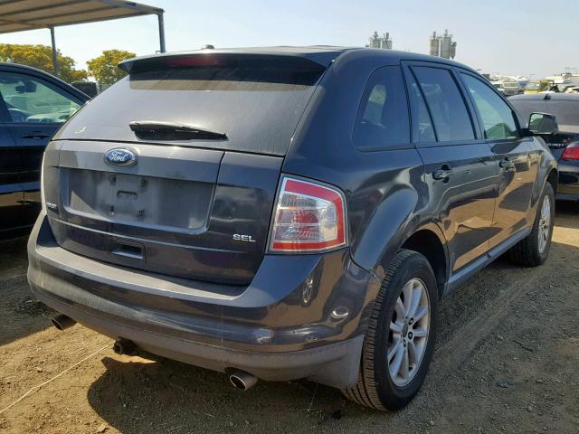 2FMDK38C37BB70546 - 2007 FORD EDGE SEL BLACK photo 4