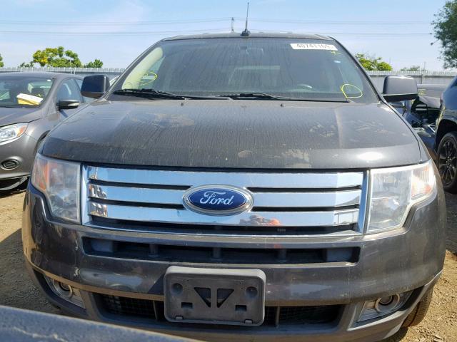 2FMDK38C37BB70546 - 2007 FORD EDGE SEL BLACK photo 9