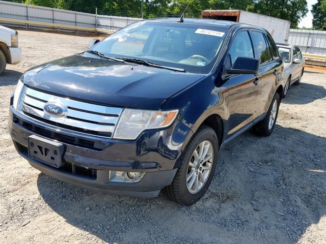 2FMDK38C89BA79016 - 2009 FORD EDGE SEL BLUE photo 2