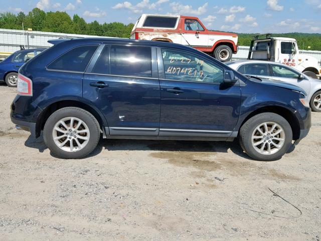 2FMDK38C89BA79016 - 2009 FORD EDGE SEL BLUE photo 9