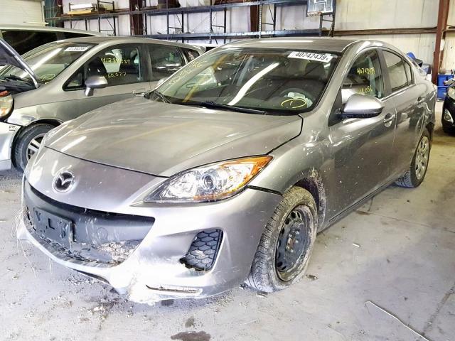 JM1BL1U7XD1848366 - 2013 MAZDA 3 I SILVER photo 2