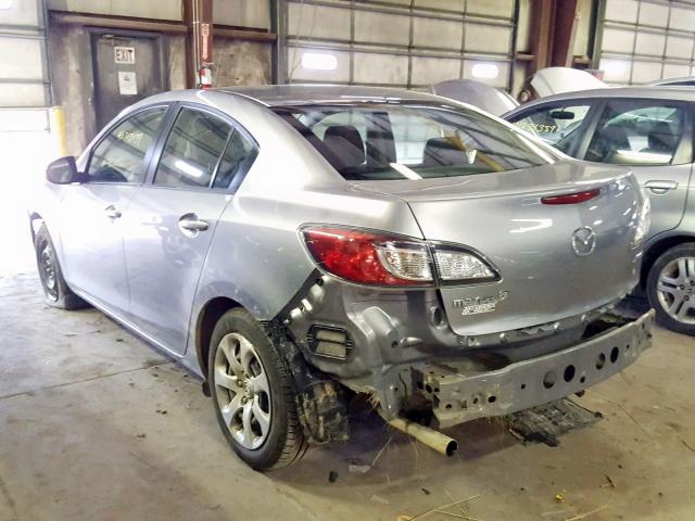 JM1BL1U7XD1848366 - 2013 MAZDA 3 I SILVER photo 3