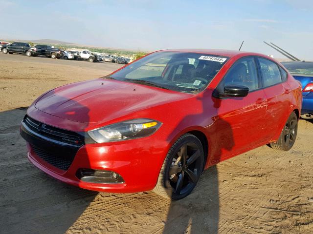 1C3CDFBBXGD577404 - 2016 DODGE DART SXT RED photo 2