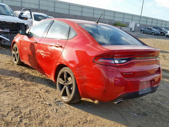 1C3CDFBBXGD577404 - 2016 DODGE DART SXT RED photo 3