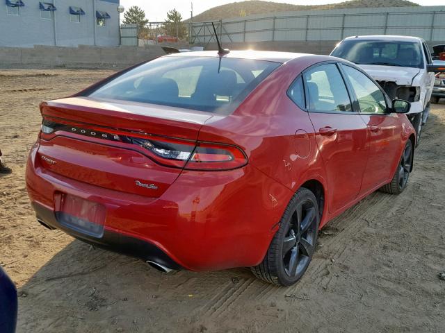 1C3CDFBBXGD577404 - 2016 DODGE DART SXT RED photo 4