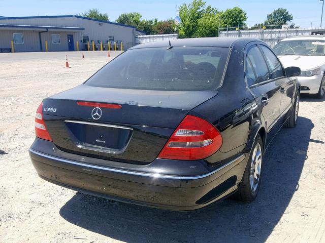 WDBUF56J76A773708 - 2006 MERCEDES-BENZ E 350 BLACK photo 4