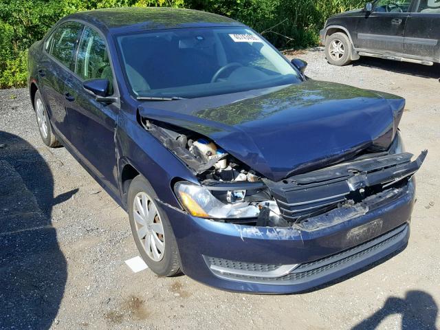 1VWAP7A33CC070741 - 2012 VOLKSWAGEN PASSAT S BLUE photo 1