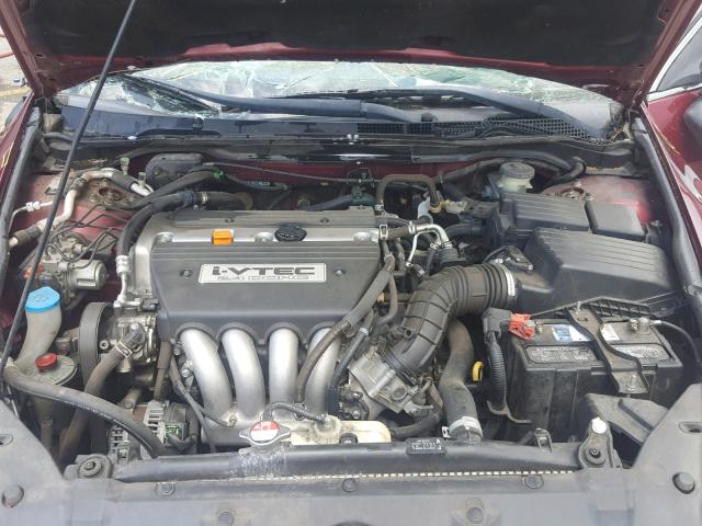 JHMCM568X6C006972 - 2006 HONDA ACCORD EX BURGUNDY photo 7