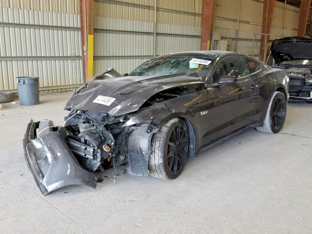 1FA6P8CF5F5351511 - 2015 FORD MUSTANG GT GRAY photo 2