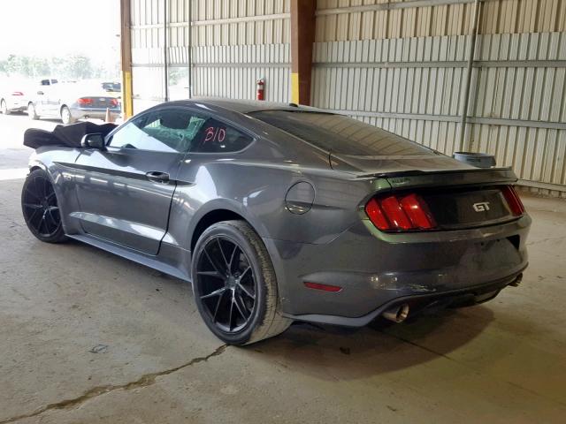 1FA6P8CF5F5351511 - 2015 FORD MUSTANG GT GRAY photo 3