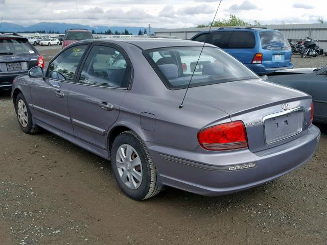 KMHWF25S05A179460 - 2005 HYUNDAI SONATA GL GRAY photo 3