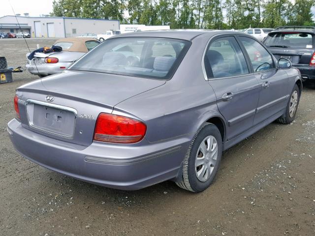 KMHWF25S05A179460 - 2005 HYUNDAI SONATA GL GRAY photo 4