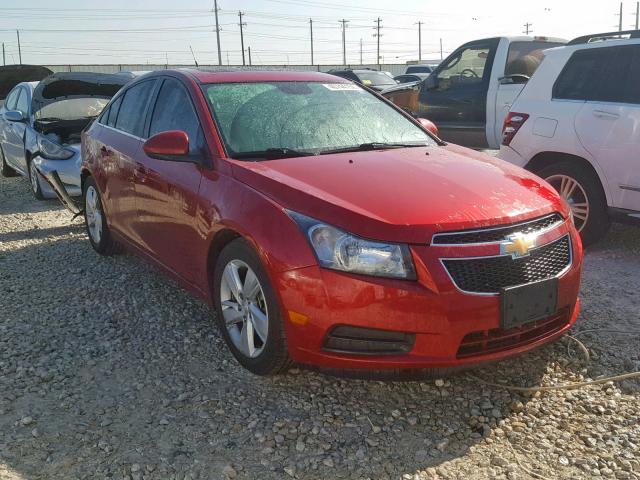 1G1P75SZ4E7100256 - 2014 CHEVROLET CRUZE RED photo 1