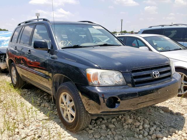 JTEDD21A050107108 - 2005 TOYOTA HIGHLANDER BLACK photo 1