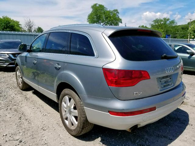 WA1AV74L37D011185 - 2007 AUDI Q7 4.2 QUA GRAY photo 3