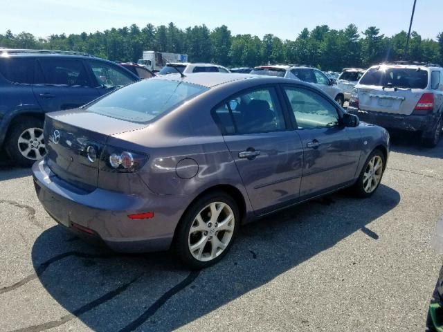 JM1BK32G191201038 - 2009 MAZDA 3 I GRAY photo 4