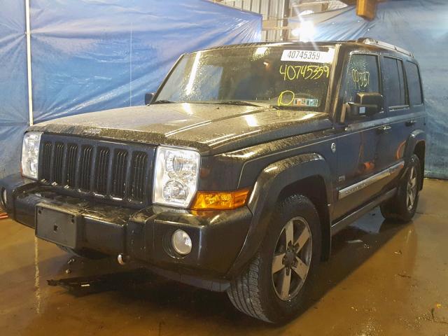 1J8HG48N96C283259 - 2006 JEEP COMMANDER BLACK photo 2