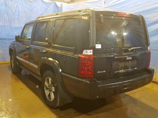 1J8HG48N96C283259 - 2006 JEEP COMMANDER BLACK photo 3