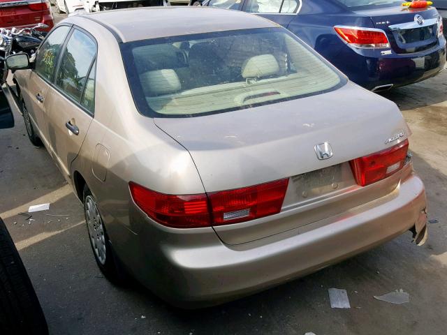 1HGCM56165A128955 - 2005 HONDA ACCORD DX GOLD photo 3