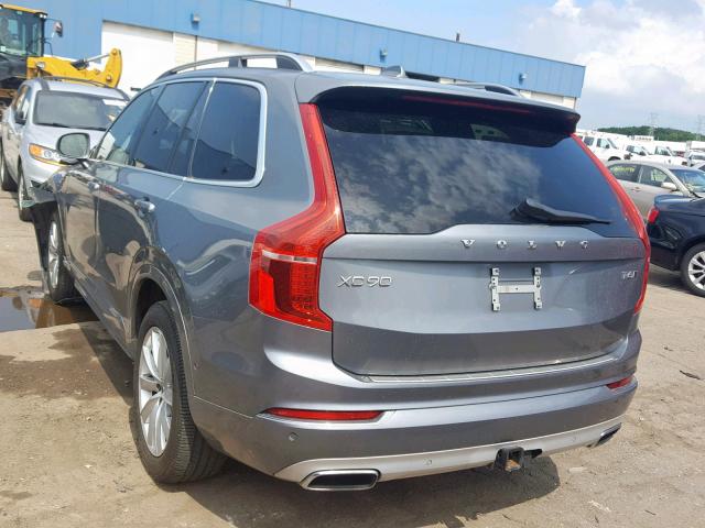 YV4A22PK7G1077550 - 2016 VOLVO XC90 T6 SILVER photo 3