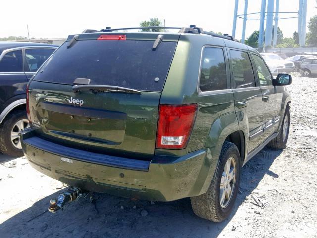 1J8GR48K27C678297 - 2007 JEEP GRAND CHER GREEN photo 4