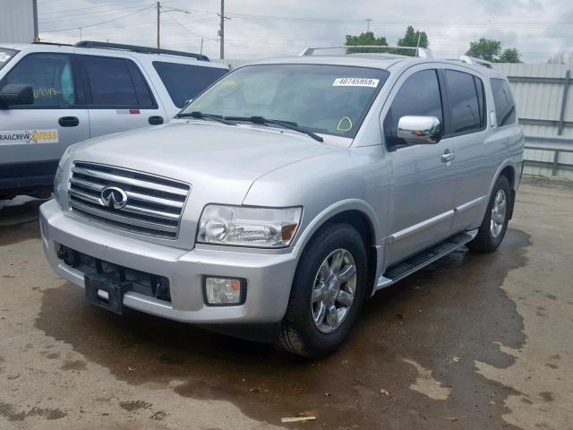 5N3AA08C86N805162 - 2006 INFINITI QX56 SILVER photo 2