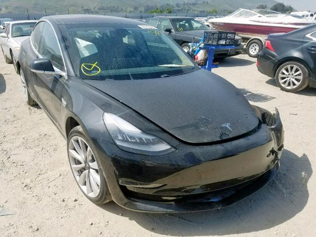 5YJ3E1EA2JF061214 - 2018 TESLA MODEL 3 BLACK photo 1