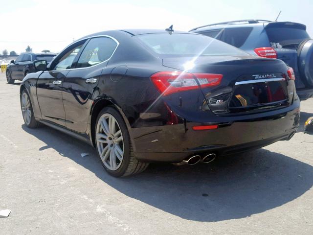 ZAM57XSA8E1127897 - 2014 MASERATI GHIBLI BLACK photo 3