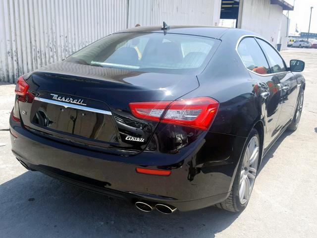 ZAM57XSA8E1127897 - 2014 MASERATI GHIBLI BLACK photo 4