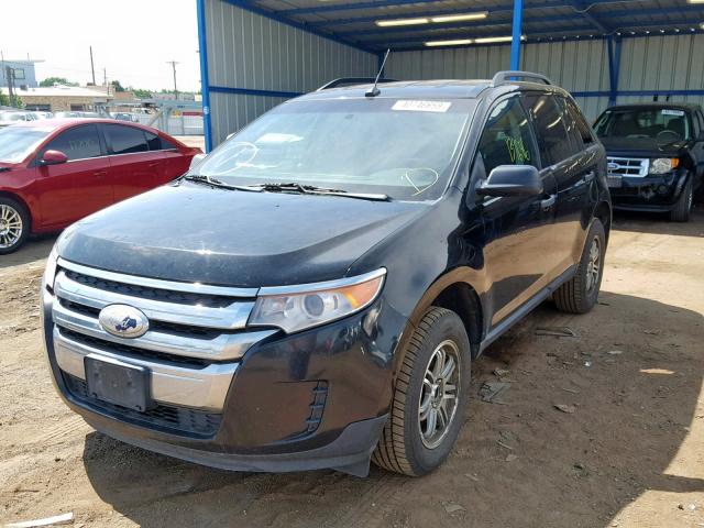 2FMDK3GC3BBB60898 - 2011 FORD EDGE SE BLACK photo 2