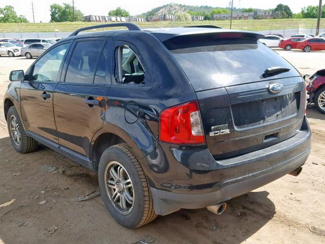 2FMDK3GC3BBB60898 - 2011 FORD EDGE SE BLACK photo 3