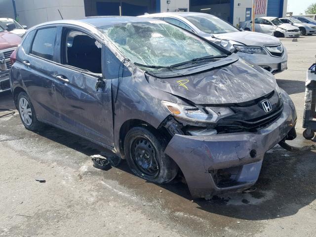 3HGGK5H57HM714126 - 2017 HONDA FIT LX GRAY photo 1