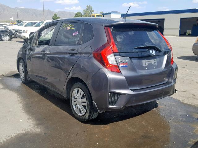 3HGGK5H57HM714126 - 2017 HONDA FIT LX GRAY photo 3