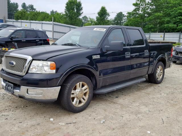 1FTPW12534KC57983 - 2004 FORD F-150 BLACK photo 2