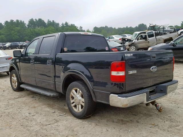 1FTPW12534KC57983 - 2004 FORD F-150 BLACK photo 3