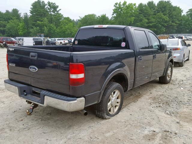 1FTPW12534KC57983 - 2004 FORD F-150 BLACK photo 4